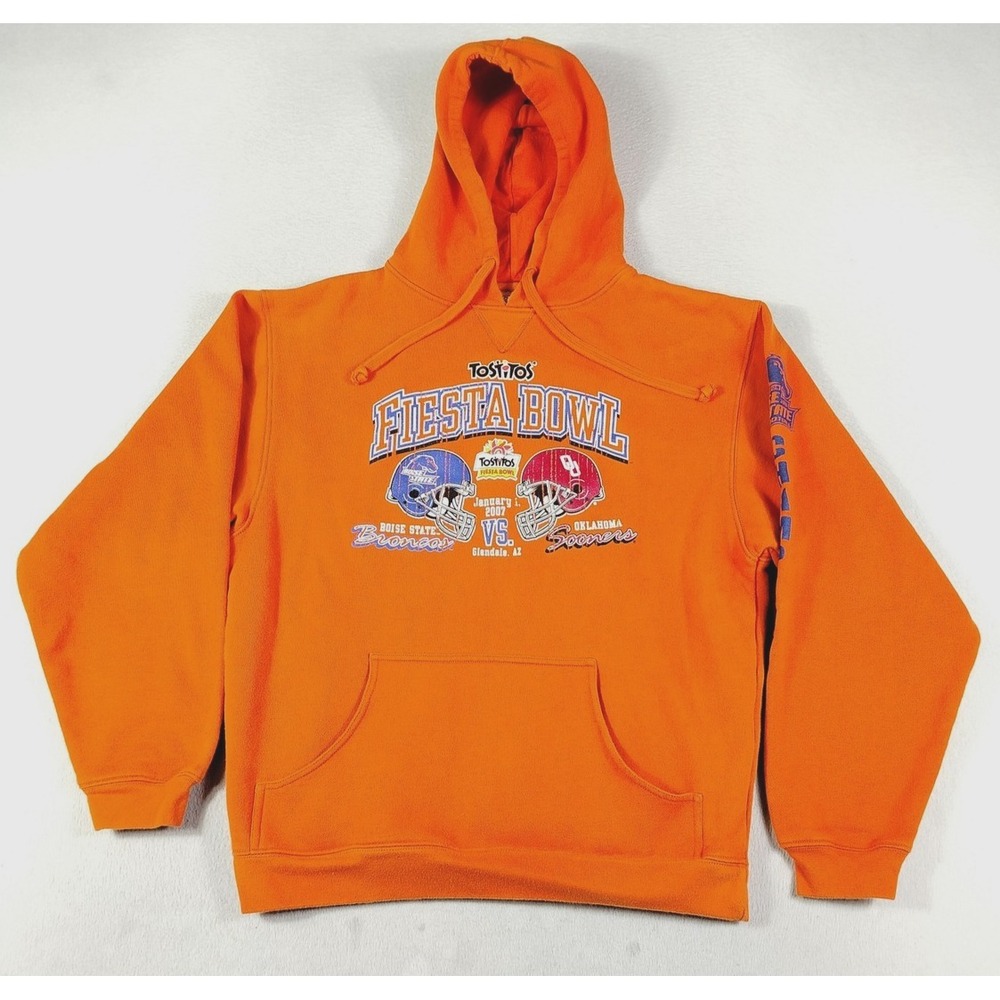 Boise State Broncos Hoodie Mens M Orange NCAA Football TCX Apparel Fiesta Bowl